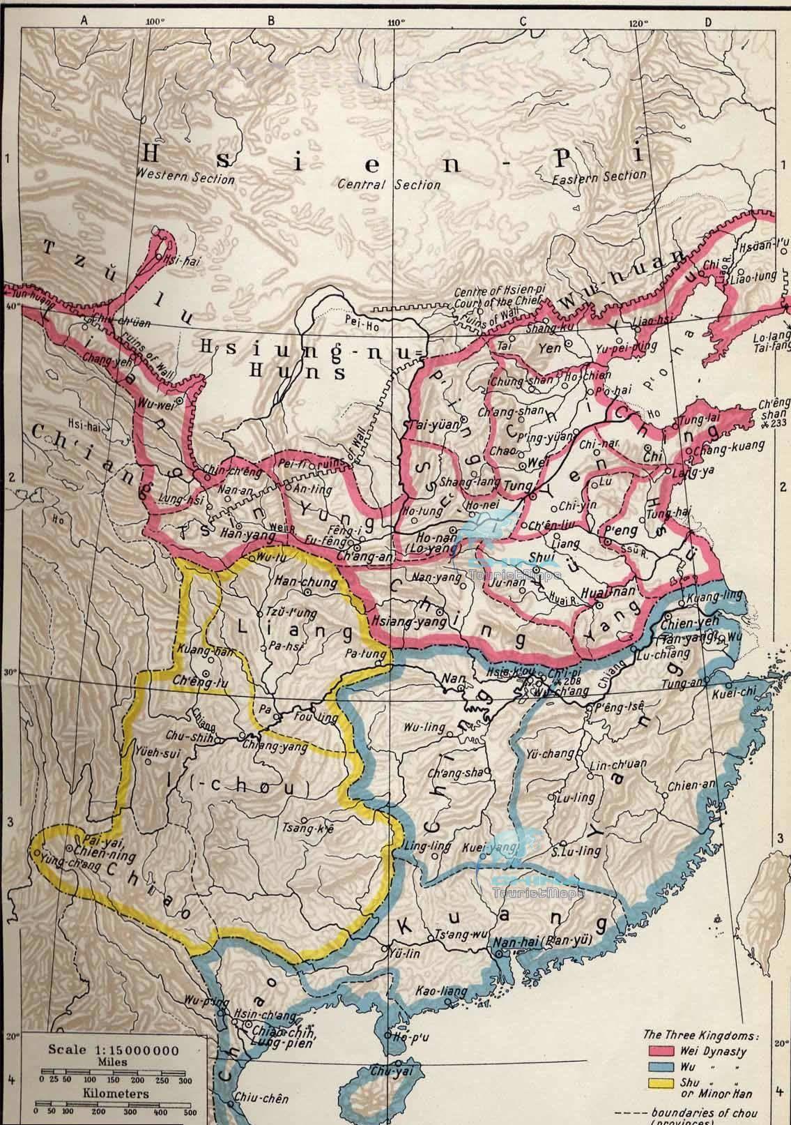 Ancient China Map 