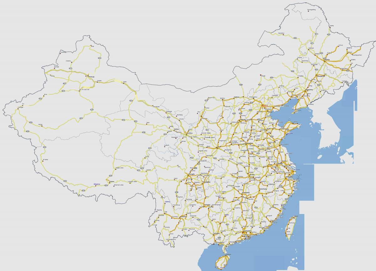 Motorway map of China