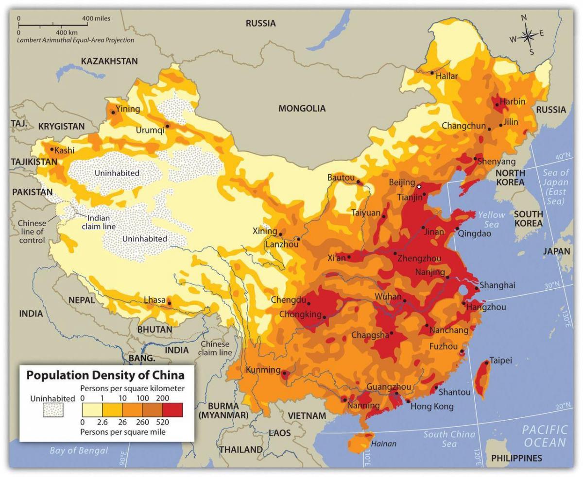 China density map