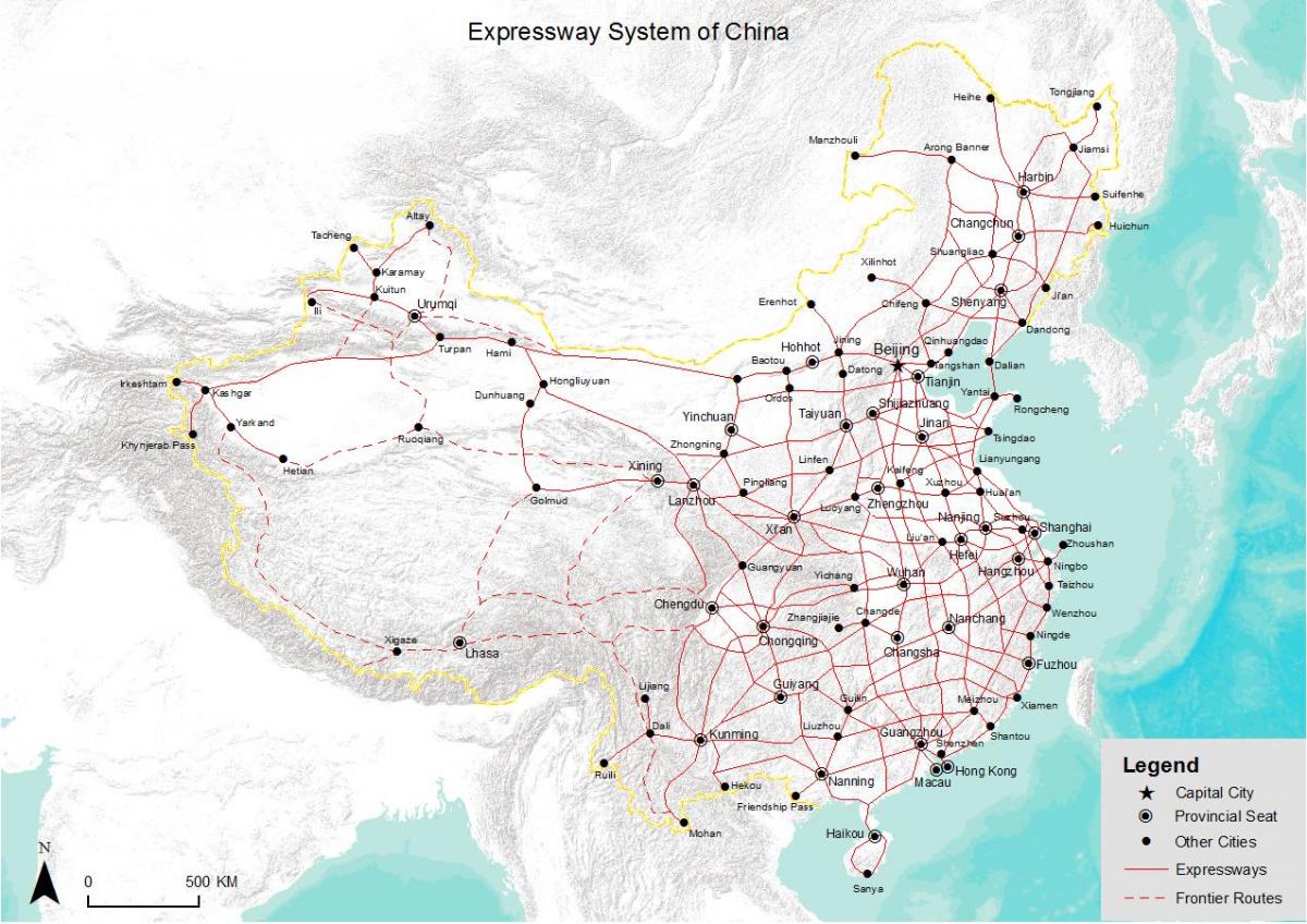 Driving map of China